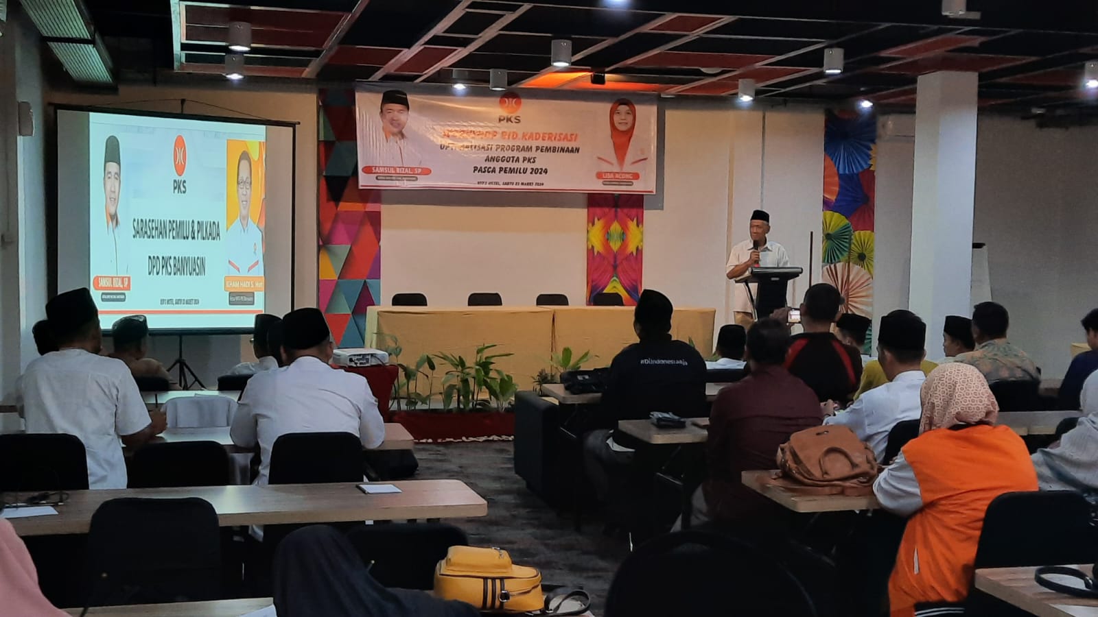 Pak De Slamet saat menyampaikan ucapan terimakasih